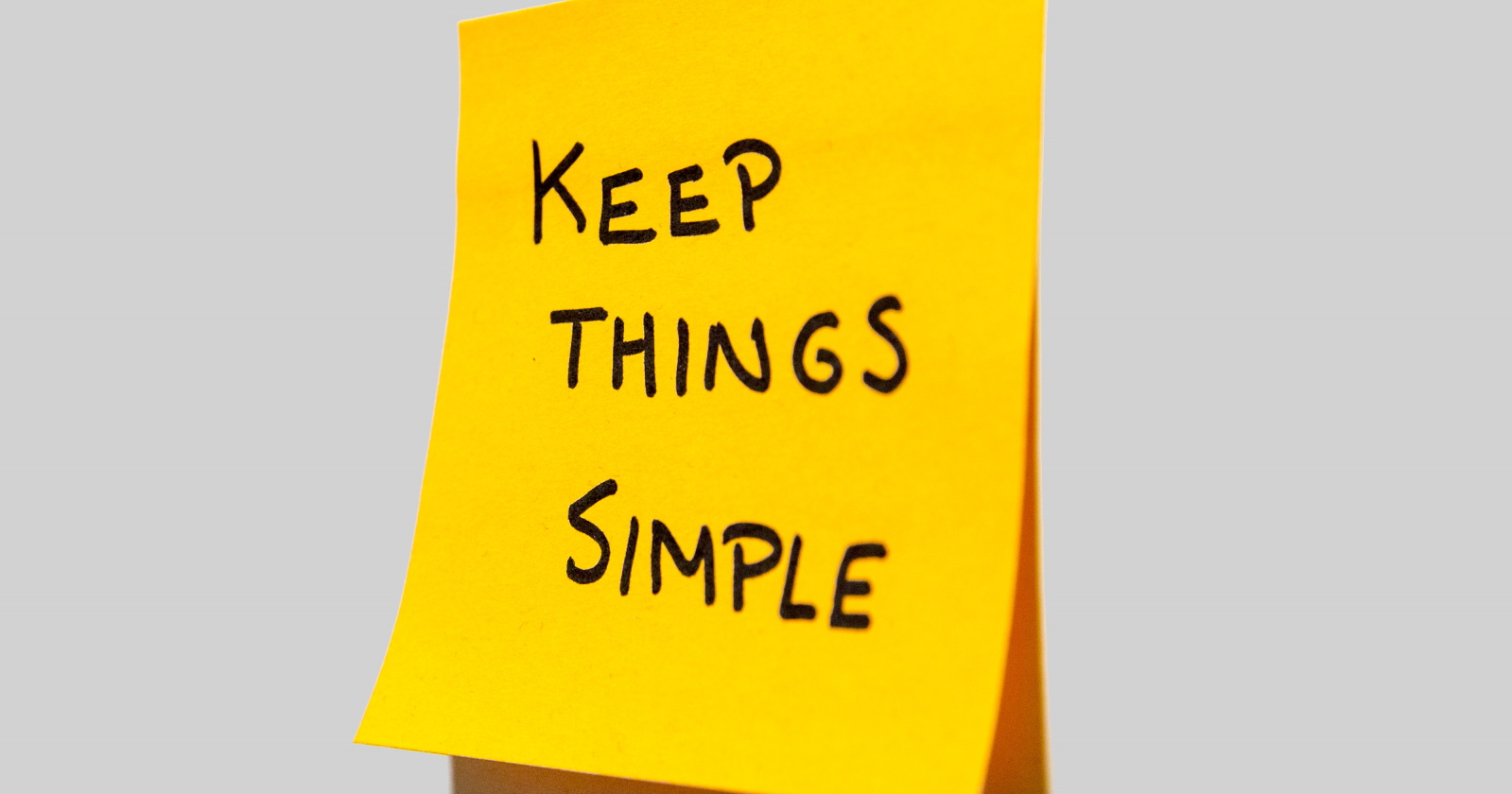 The simplest solution is usually the best /keep-it-simple/featured-image.jpg